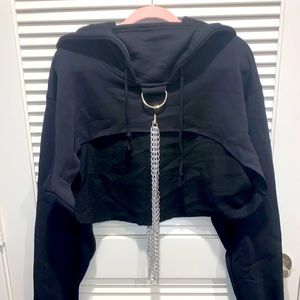 DOLLSKILL CHAINED AND DANGEROUS BLACK CHAINED HOODIE | Size: Small